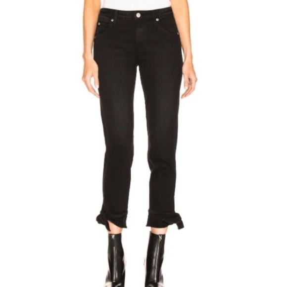 AMO Tie Ankle Jean Black Magic size 28 - Picture 3 of 12